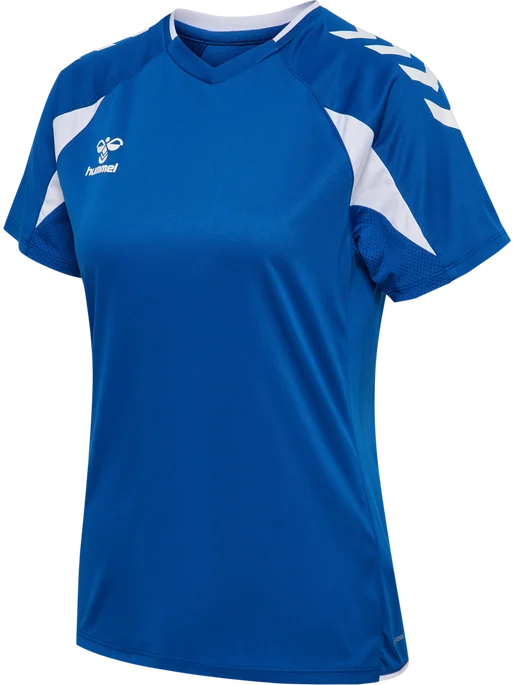 hmlCORE 2.0 JERSEY S/S WOMAN - TRUE BLUE/WHITE