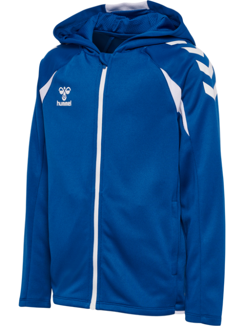 hmlCORE 2.0 ZIP HOODIE KIDS - TRUE BLUE/WHITE