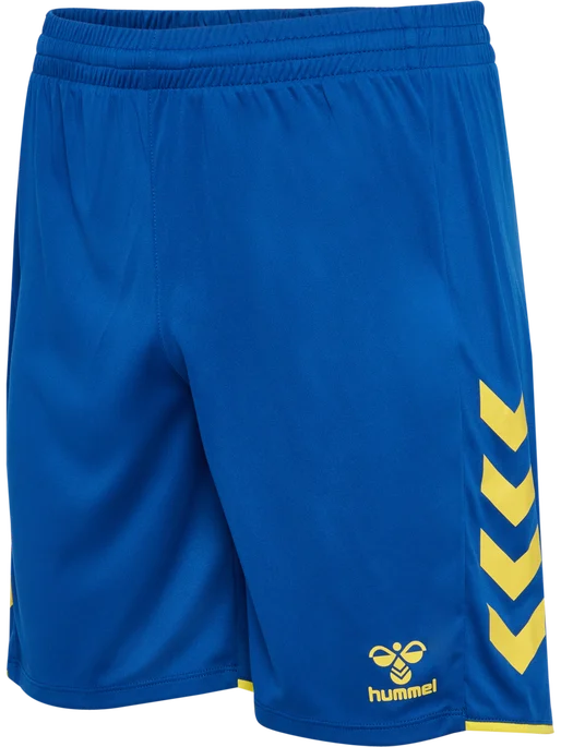 hmlCORE 2.0 SHORTS - TRUE BLUE/BLAZING YELLOW