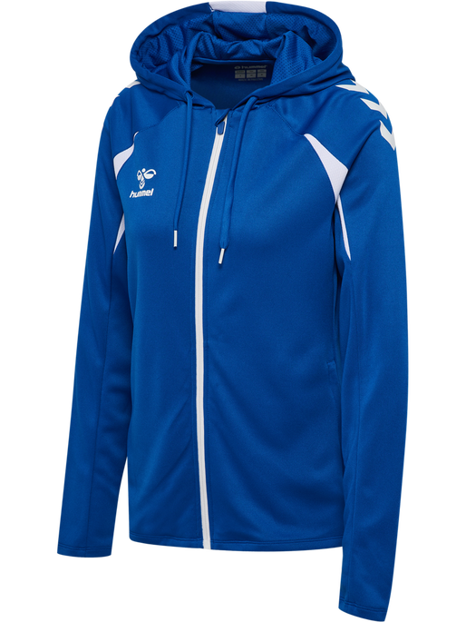 hmlCORE 2.0 ZIP HOODIE - TRUE BLUE/WHITE